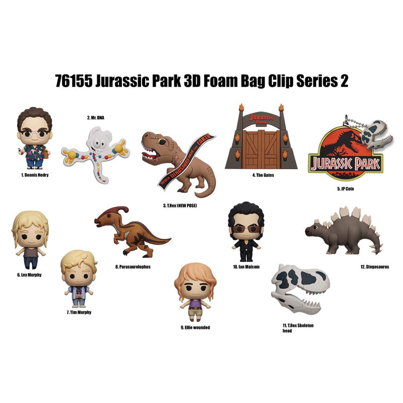 Chargez l&#39;image dans la visionneuse de la galerie, Monogram  Jurassic Park - Series 2 Characters 1pc 3D Figure Bag Clip Blind Bag
