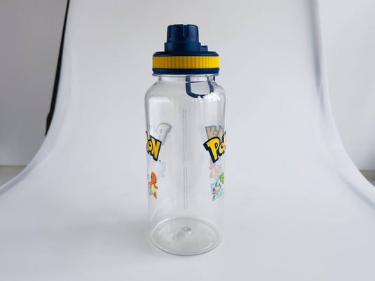 Pokémon Characters Logo 32oz Twist Spout Plastic Bottle w St