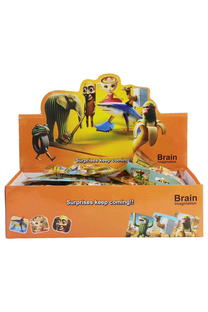Cargue la imagen en el visor de la galería, Cap Zone Brain Rot - 1pc Playing Card  and Figurine Blind Bag
