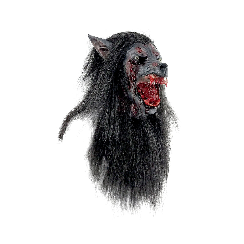 Load image into Gallery viewer, Ghoulish Werewolves - Black Wolf Adult Costume Mask
