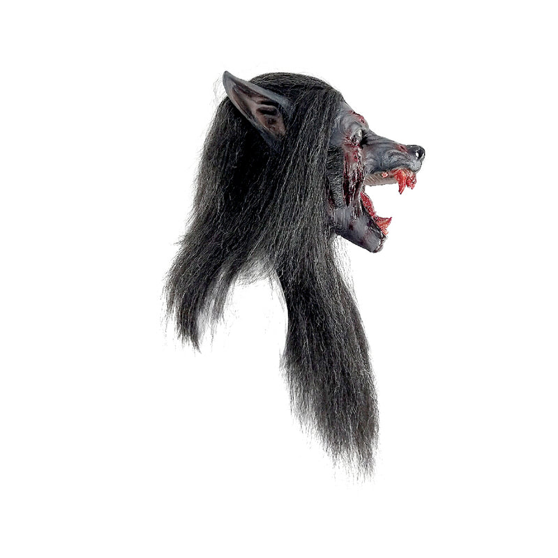 Load image into Gallery viewer, Ghoulish Werewolves - Black Wolf Adult Costume Mask
