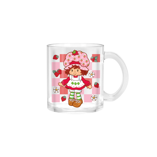 Strawberry Shortcake - Checkered Standing Pose 17.5z Glass Mug