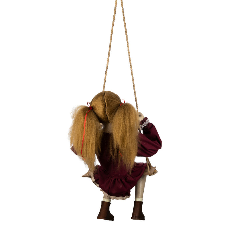 Cargue la imagen en el visor de la galería, Ghoulish Ghosthly kids - Swinging Ghostly Girl Halloween Decor
