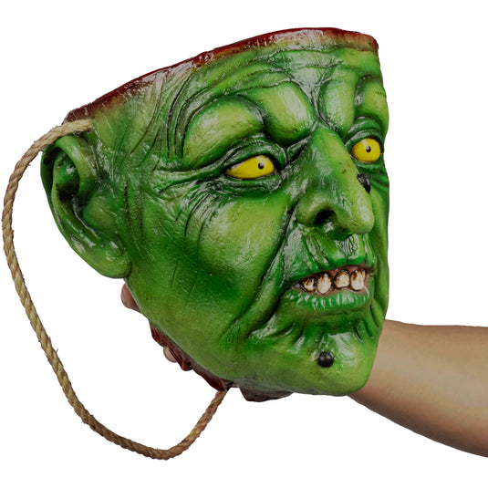 Ghoulish Skin bags prop - Green Witch Skin Bag Halloween Decor