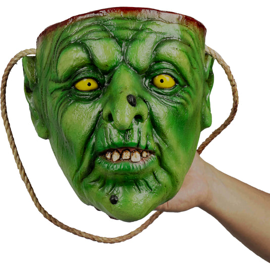 Ghoulish Skin bags prop - Green Witch Skin Bag Halloween Decor