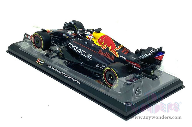 Chargez l'image dans la visionneuse de la galerie, Toy Wonders Hollywood Rides Oracle Red Bull Racing - Sergio Perez with Driver Formula One F1 2022 1/24 scale Figure
