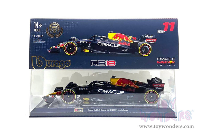 Chargez l'image dans la visionneuse de la galerie, Toy Wonders Hollywood Rides Oracle Red Bull Racing - Sergio Perez with Driver Formula One F1 2022 1/24 scale Figure
