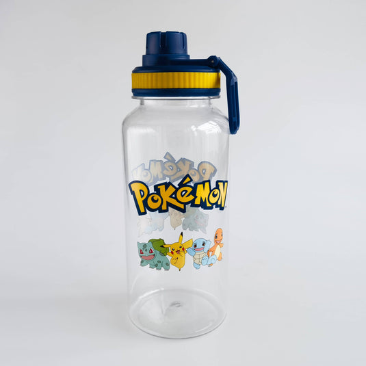 Pokémon Characters Logo 32oz Twist Spout Plastic Bottle w St