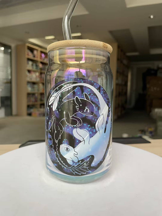 How to Train Your Dragon Night & Light 16oz Iridescent Glass