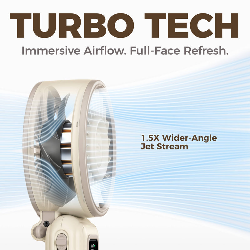 Load image into Gallery viewer, Turbo Wind Handheld Fan - Blow Dryer Level Power Fanzy
