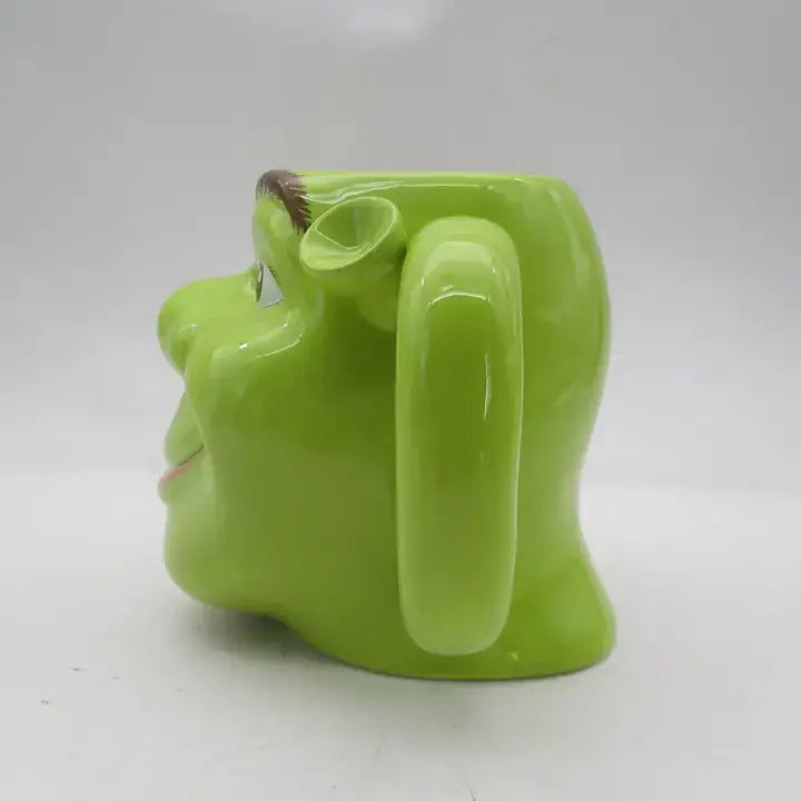 Load image into Gallery viewer, Shrek - Face Grin Ogre Ceramic 3D Sculpted Mug
