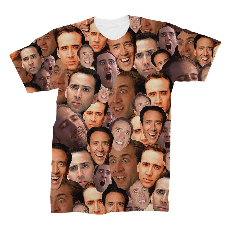 Chargez l&#39;image dans la visionneuse de la galerie, Nicolas Cage - Photo Collage T-Shirt
