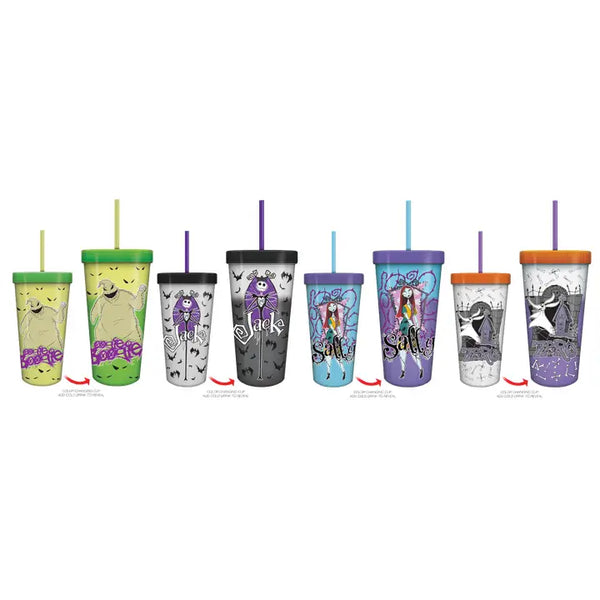 Nightmare Before Xmas 24oz 4pc Color Changing Cold Cup Set