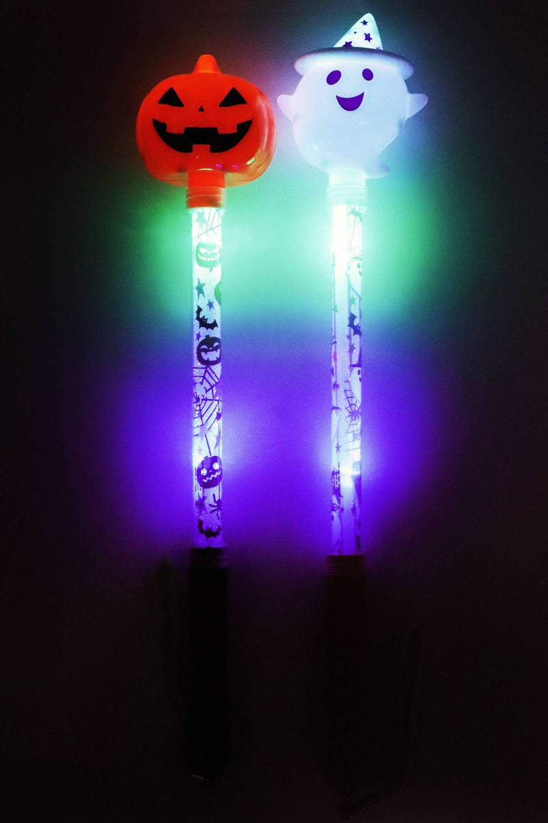 Cargue la imagen en el visor de la galería, Ghost Pumpkin Head Colorful Led 1pc Light-up Wand
