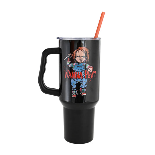 Chucky Wanna Play 40oz Stainless Steel Tumbler w Handle