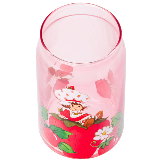 Strawberry Shortcake Sitting Strawberry 16oz Glass Tumbler