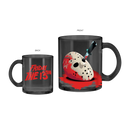 Friday the 13th Mask and Logo 17.5oz Glass Coffee Mug