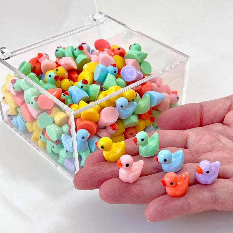 Cargue la imagen en el visor de la galería, BCmini Little Colorful Ducks Miniature Figurines
