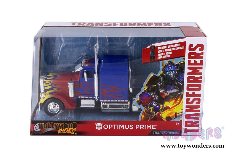 Cargue la imagen en el visor de la galería, Toy Wonders Hollywood Rides Transformers - Optimus Prime 1/24 Die Cast Vehicle
