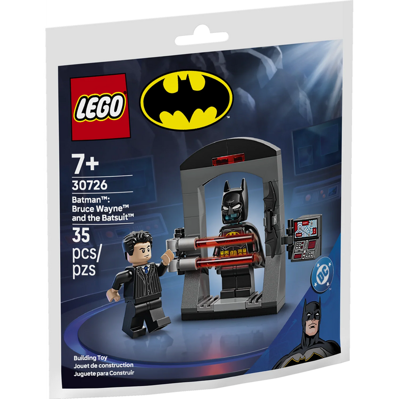 Cargue la imagen en el visor de la galería, Lego: DC Comics Batman™- Bruce Wayne™ and the Batsuit™ Mini-Build Bag Figure

