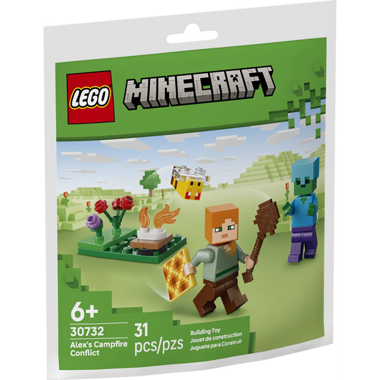 Lego: Minecraft - Alex's Campfire Conflict Mini-Build Bag Figure
