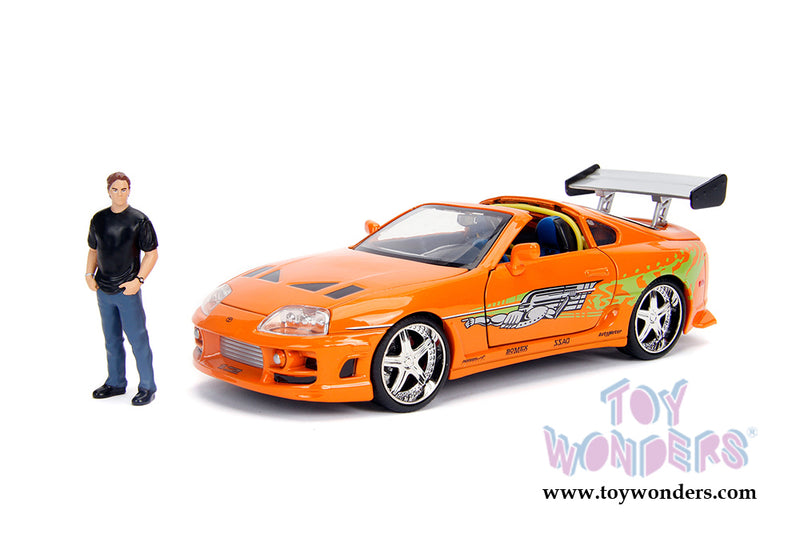 Load image into Gallery viewer, Hollywood Rides Fast &amp; Furious - Toyota Supra with Brian Figure Jada Toys
