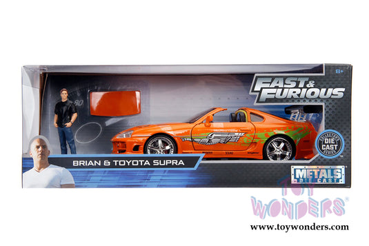 Hollywood Rides Fast & Furious - Toyota Supra with Brian Figure Jada Toys