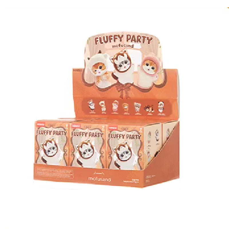 Cargue la imagen en el visor de la galería, Mofusand Fluffy Party -  Series Vinyl Plush 1 Single Blind Box
