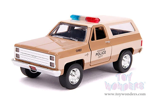 Hollywood Rides Stranger Things - 1980 Hopper's Chevrolet Blazer Hawkins Police Dept 1/32 Die-Cast Toy Car