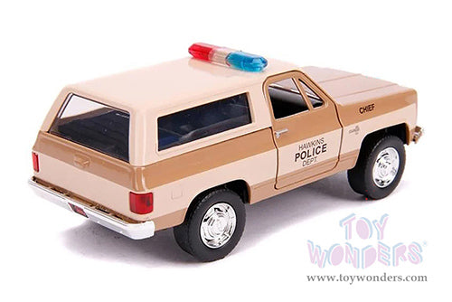 Hollywood Rides Stranger Things - 1980 Hopper's Chevrolet Blazer Hawkins Police Dept 1/32 Die-Cast Toy Car