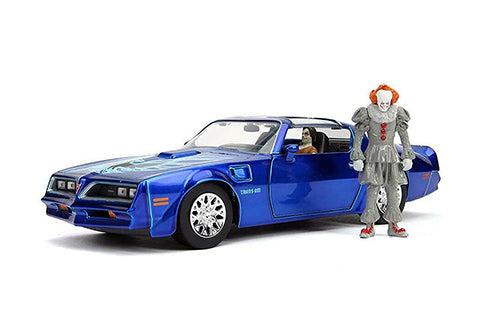 Cargue la imagen en el visor de la galería, Hollywood Rides: It Chapter Two Henry Bower&#39;s Pontiac® Firebird® Trans Am with Pennywise figure
