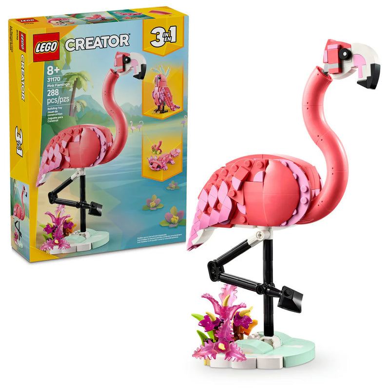 Load image into Gallery viewer, LEGO Wild Animals - Pink Flamingo Figure
