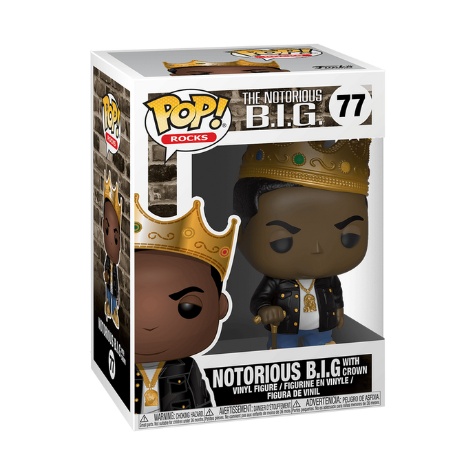 ¡Funko POP! Rocas: The Notorious BIG - Notorious BIG con corona