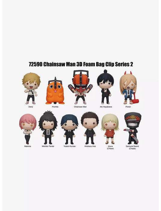 Monogram Chainsaw Man - Characters Series 2 3D Figural Foam Bag Clip Mystery Bag