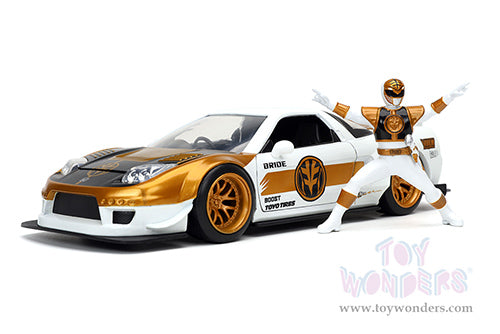 Toy Wonders Jada Toys Hollywood Rides - Honda NSX Type-R Japan Spec with White Ranger figure 1/24 Scale Diecast Model Car