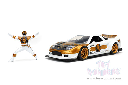 Toy Wonders Jada Toys Hollywood Rides - Honda NSX Type-R Japan Spec with White Ranger figure 1/24 Scale Diecast Model Car