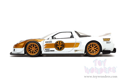 Toy Wonders Jada Toys Hollywood Rides - Honda NSX Type-R Japan Spec with White Ranger figure 1/24 Scale Diecast Model Car