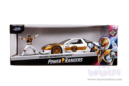 Load image into Gallery viewer, Toy Wonders Jada Toys Hollywood Rides - Honda NSX Type-R Japan Spec with White Ranger figure 1/24 Scale Diecast Model Car
