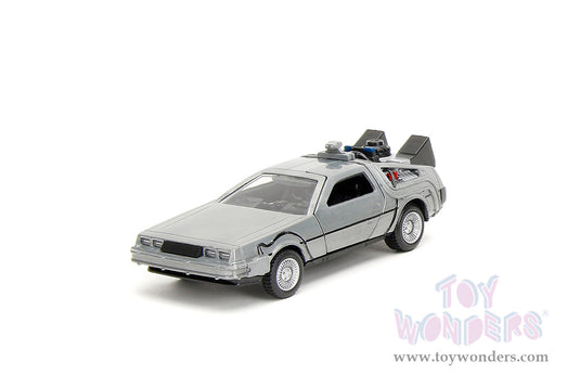 Hollywood Rides: Back To the Future - 3 Pack Time Machine 1:32 Scale Model Car