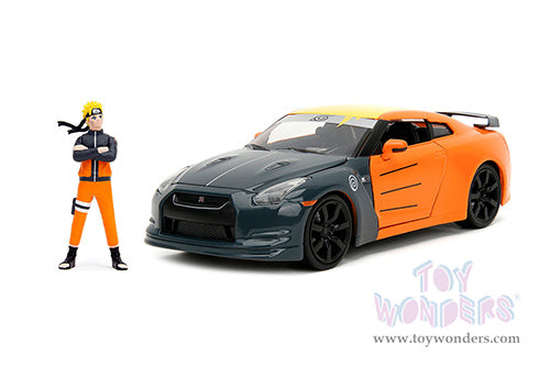 Cargue la imagen en el visor de la galería, Hollywood Rides: Nissan GT-R (R35) with Naruto Diecast Jada Toys Figure
