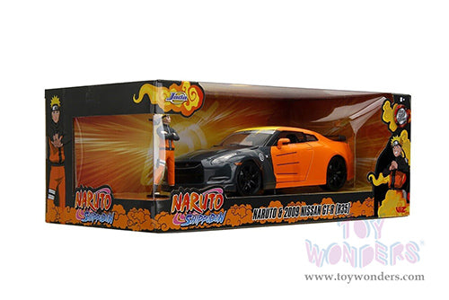 Cargue la imagen en el visor de la galería, Hollywood Rides: Nissan GT-R (R35) with Naruto Diecast Jada Toys Figure
