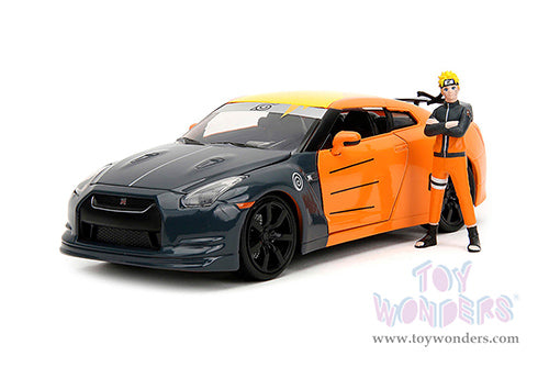 Cargue la imagen en el visor de la galería, Hollywood Rides: Nissan GT-R (R35) with Naruto Diecast Jada Toys Figure
