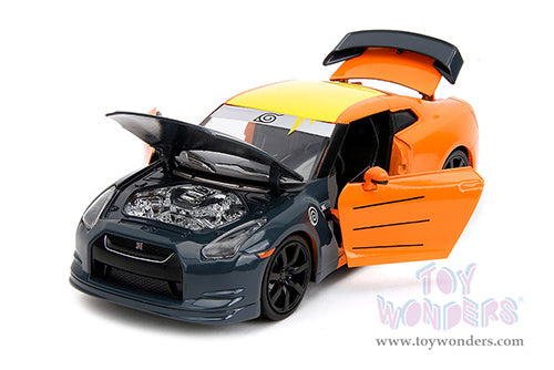 Cargue la imagen en el visor de la galería, Hollywood Rides: Nissan GT-R (R35) with Naruto Diecast Jada Toys Figure
