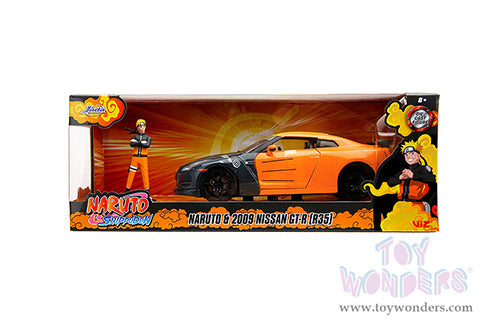 Cargue la imagen en el visor de la galería, Hollywood Rides: Nissan GT-R (R35) with Naruto Diecast Jada Toys Figure
