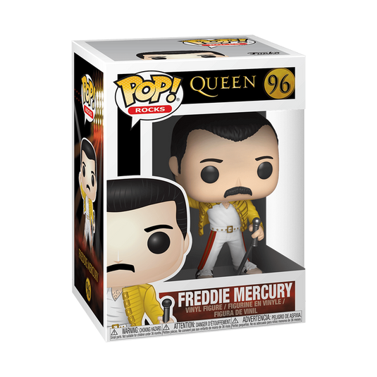 ¡Funko POP! Rocas: Queen - Freddie Mercury (Wembley 1986) 