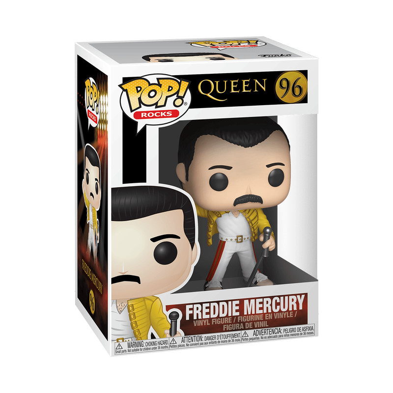 Funko POP! Roches : Queen - Freddie Mercury (Wembley 1986) 