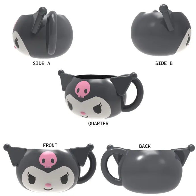 Sanrio Kuromi Ceramic 3D Sculpted Mug