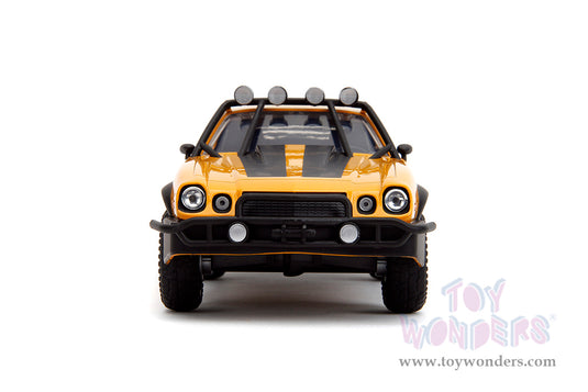 Toy Wonders Hollywood Rides Transformers 7 - 1977 Chevrolet® Camaro® Bumblebee with Transformers Diecast Statue 1/24 Die Cast Vehicle