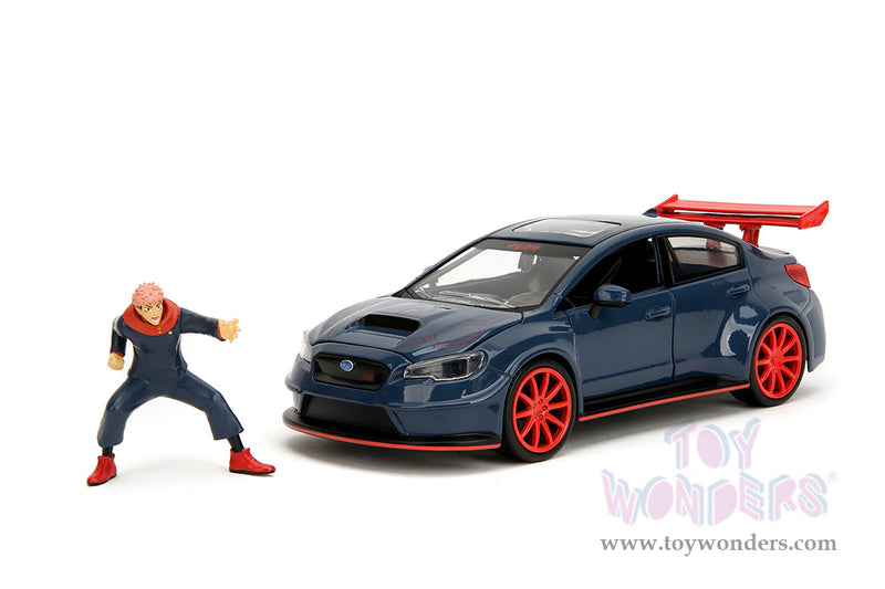 Cargue la imagen en el visor de la galería, Toy Wonders Hollywood Rides Jujutsu Kaisen - 2026 Subaru WRX STI Widebody with Yuji Itadori Diecast Figure
