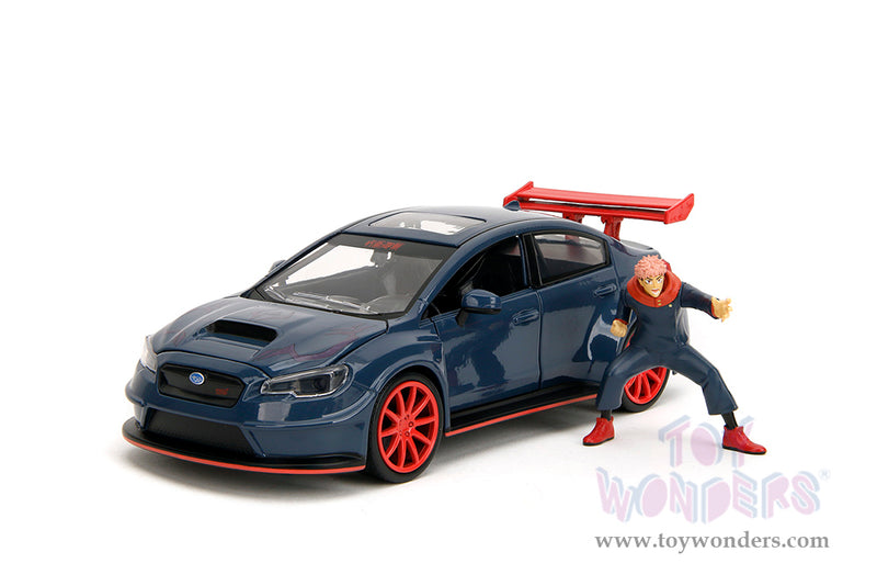 Cargue la imagen en el visor de la galería, Toy Wonders Hollywood Rides Jujutsu Kaisen - 2026 Subaru WRX STI Widebody with Yuji Itadori Diecast Figure
